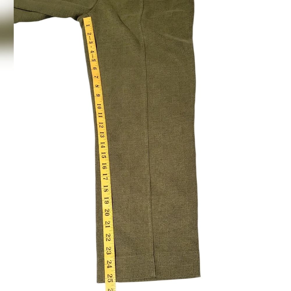 Madewell Knit Huston Button Pants In Glen Plaid Size Small Color Kale - Picture 8 of 11